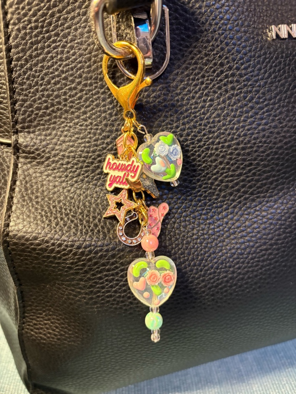 Hand-crafted “Cowgirl At Heart” Purse/Handbag Charm
